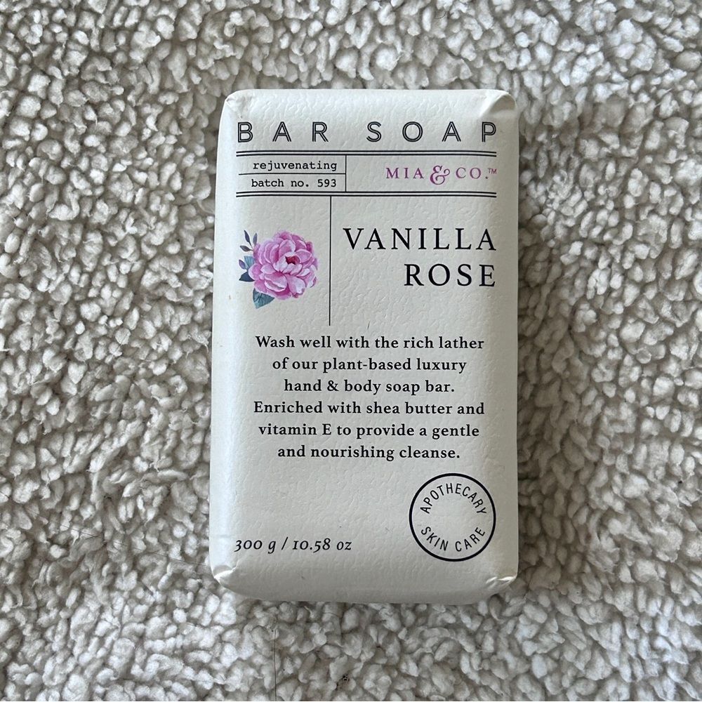 Mia & Co Vanilla Rose Luxury Bar Soap